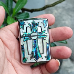 ZIPPO AMOR KHẢM TRAI 2 MẶT.