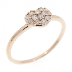 Nhẫn kim cương K10PG hình trái tim