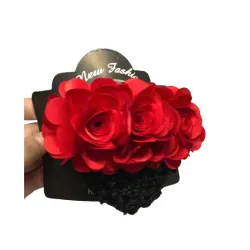 Kẹp búi tóc lưới đính bông thời trang công sở nhà hàng đủ màu 798819