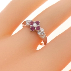 Nhẫn Ruby Hoa PT900 - Hàng hiệu Chính hãng 850414