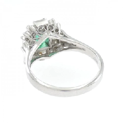Nhẫn Emerald PT900 0.88CT - Hàng hiệu Chính hãng 852157