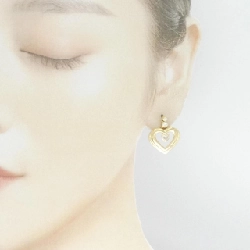 K18YG Bông tai kim cương hình trái tim - Hàng hiệu Chính hãng 871762