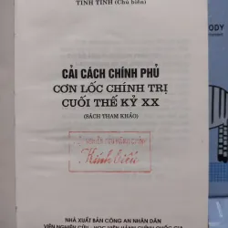Sách: Cải cách Chính Phủ - Cơn lốc chính trị cuối TK XX - Tinh Tinh (A2) 587324