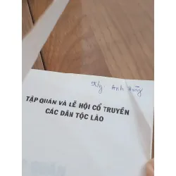 Tập quán và lễ hội cổ truyền các dân tộc Lào - Nguyễn Văn Vinh