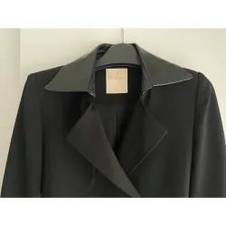 JACKET MĂNG TÔ NỮ* MỚI 99,99%***UP-TO-SECONDS* CỔ DA TAY DA* NEW 2.800k 591324