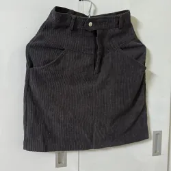 Chân váy nhung tím 971001