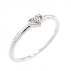 Nhẫn kim cương hình trái tim K18WG 0.01CT