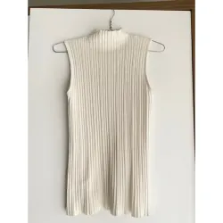 MỚI 95%***TANKTOP LEN CAO CỔ MÀU TRẮNG* ÁO LEN NỈ CAO CỔ SIÊU ẤM* TẶNG QUÀ 0Đ 591590