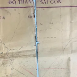 BẢN ĐỒ ĐÔ THÀNH SÀI GÒN - GIA ĐỊNH XƯA ( đóng dấu 1963)  776933
