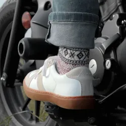 Giày thể thao nam Nâu trắng dáng thể thao phong cách casual 1032365