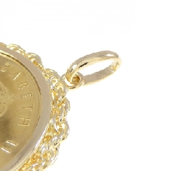 K18YG(枠) Đồng xu Mặt dây chuyền - Hàng hiệu Chính hãng 862204