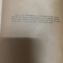 An Outline History of the Vietnam Workers' Party (1930-1975), xuất bản 1978 1025380
