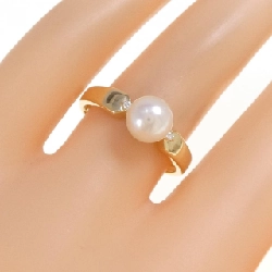 Nhẫn ngọc trai Akoya K18YG 6.5mm 670454