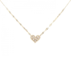 K10YG Dây chuyền kim cương hình trái tim 0.04CT - Hàng hiệu Chính hãng