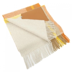 Khăn quàng cổ HERMES Tartan Pocket Cuire Applique H259150S - Hàng hiệu Chính hãng