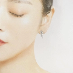 K18WG Bông tai/Khuyên tai kim cương 0.30CT - Hàng hiệu Chính hãng 869316