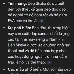 Sandal đế suồng SHAKA có thể điều chỉnh kích cỡ 592831