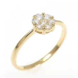 Nhẫn kim cương hoa K18YG 0.20CT - Hàng hiệu Authentic