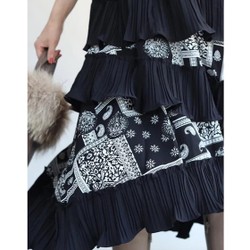 Váy maxi phối hoa văn. Size M- mới 98% 191133