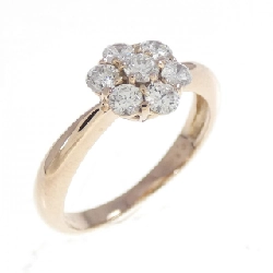 Nhẫn kim cương K18PG hoa 0.50CT