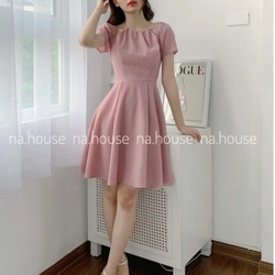 ĐẦM XÒE CỔ YẾM XINH XĂN VÁY TRỀ VAI ĐI CHƠI ĐI TIỆC THIẾT KẾ HAI LỚP SANG TRỌNG 462312