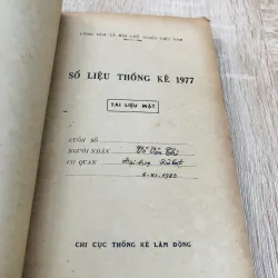 SỐ LIỆU THỐNG KÊ 1977 960089