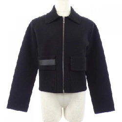 Áo khoác HERMES với chi tiết da và túi vá - Hàng hiệu Authentic