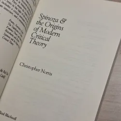 Christopher Norris - Spinoza and Critical Theory 1010151