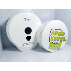 [Combo dùng thử] 1 hộp đựng giấy cuộn lớn và 1 cuộn giấy vệ sinh An Khang 500g HCM0310 75250