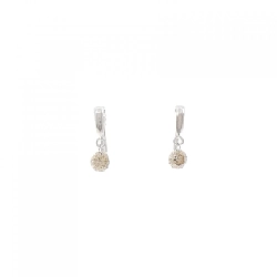 K18WG Bông tai kim cương - Hàng hiệu Authentic