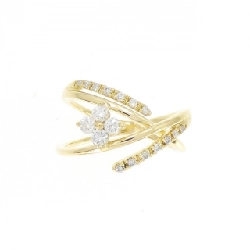 Nhẫn kim cương hoa K18YG 0.29CT 670862