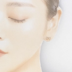 Bông tai kim cương hình ruy băng Ponte Vecchio 0.10CT - Hàng hiệu Authentic 845204