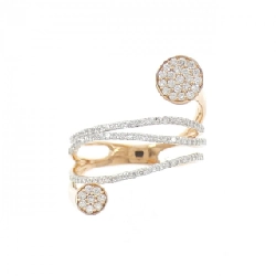 Nhẫn kim cương K18PG/K18WG 0.57CT - Hàng hiệu Chính hãng 851266