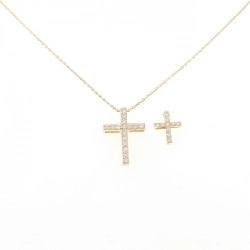 K18YG 2WAY Dây chuyền kim cương 0.23CT - Hàng hiệu Authentic 856722