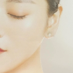 K18YG Bông tai Hoa Kim Cương 0.50CT - Hàng hiệu Chính hãng 863497