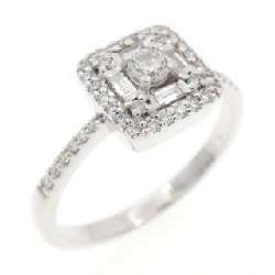 Nhẫn kim cương K18WG 0.37CT