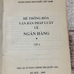 HỆ THỐNG HÓA VĂN BẢN PHÁP LUẬT VỀ NGÂN HÀNG 539898