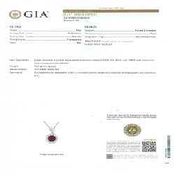 Dây chuyền Ruby 2.06CT xuất xứ Myanmar - Hàng hiệu Chính hãng 864581
