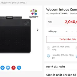 Bảng vẽ điện tử Wacom CTH 490