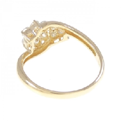 Nhẫn kim cương hoa K18YG 0.50CT 668757