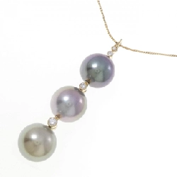 K18YG Ngọc trai đen dây chuyền 12.1mm - Hàng hiệu Chính hãng 845848