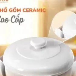 Nồi nấu chậm UNIE USC102W – Thố gốm Ceramic cao cấp, giữ trọn dinh dưỡng! 🍲✨ 716013