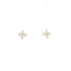 K18YG Bông tai hoa kim cương 0.30CT - Hàng hiệu Chính hãng