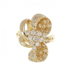 Nhẫn kim cương K18YG hình ruy băng 0.50CT - Hàng hiệu Authentic 851435