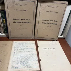 II Combo Sách, Vở Kỹ Thuật: Quản Lý Và Khai Thác Sửa Chữa Đường Bộ