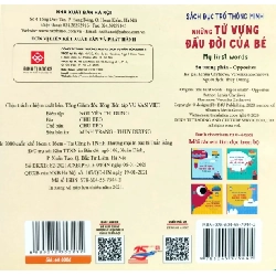 Sách Đục Trổ Thông Minh - Những Từ Vựng Đầu Đời Của Bé - My First Words - Sự Tương Phản - Opposites (Bìa Cứng) - Lenka Chytilová, Veronika Zacharová 285865