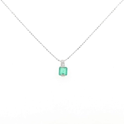 Dây chuyền ngọc lục bảo PT900/PT850 0.41CT - Hàng hiệu chính hãng