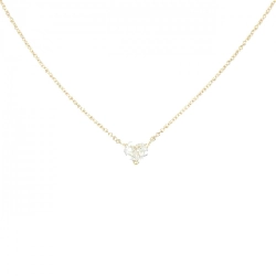 K18YG Dây chuyền kim cương 0.397CT H SI2 hình trái tim - Hàng hiệu Authentic
