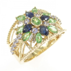 Nhẫn đá màu K18YG - Hàng hiệu Authentic