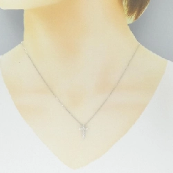 K18WG Dây chuyền kim cương chéo 0.30CT - Hàng hiệu chính hãng 859392